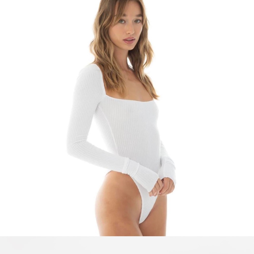 ARE YOU AM I anke bodysuit / size S / white
